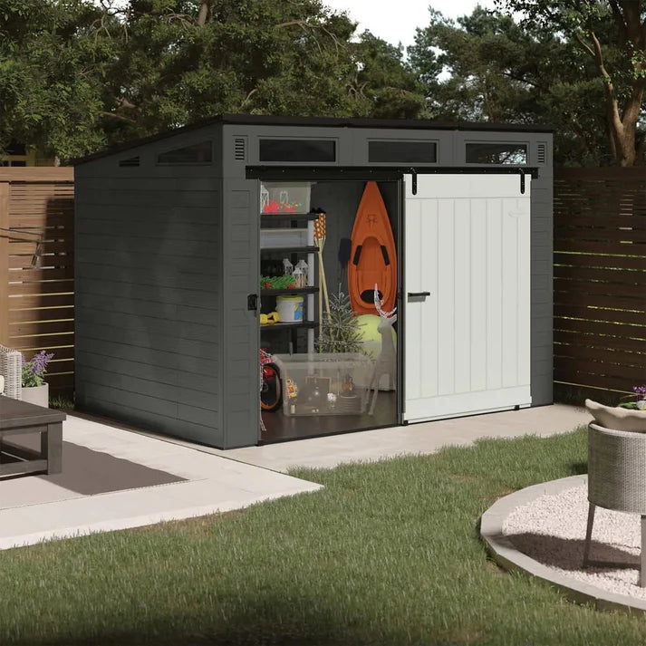 🔥Suncast Modernist 10 ft x 7 ft. Sliding Door Storage Shed